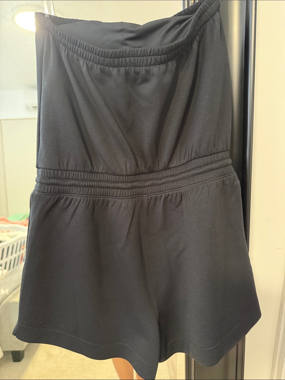 Abercrombie YPB Black Strapless Drawstring Romper - Picture 3 of 3
